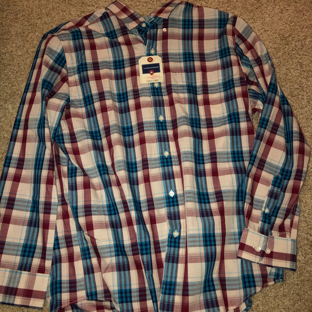 MENS NWT SADDLEBRED BUTTON DOWN